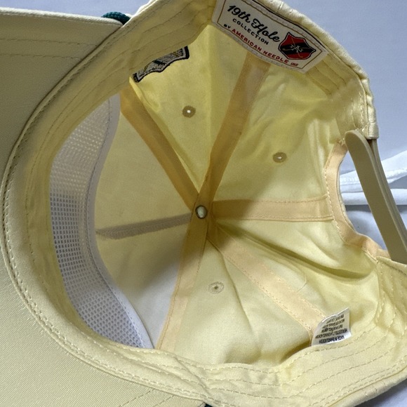 American Needle Hawaiian Open Drifter 19th Hole Golf yellow collectors Cap new - Picture 6 of 7
